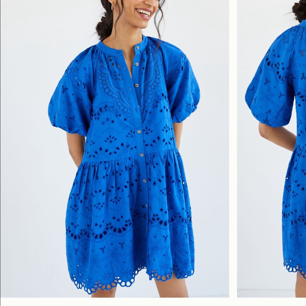 Tallulah eyelet mini dress from anthropology